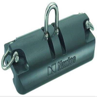 Nautos #91668-RECIRCULATING Main SAIL CAR-190 MM- PIVOTING Shackle and Ears-TORLON Ball Bearings- 32 MM H Track