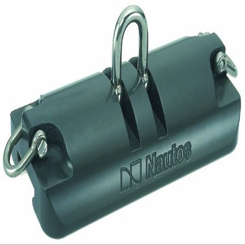 Nautos #91668-RECIRCULATING Main SAIL CAR-190 MM- PIVOTING Shackle and Ears-TORLON Ball Bearings- 32 MM H Track