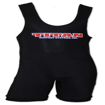 Titan Classic Powerlifting Singlet or Softsuit (Large - 165-181lbs bwt) IPF USPA Legal Black