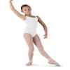 Bloch Dance Girls Tutu Scoop Front/Back Tank Leotard, White, Size 8-10 view 1