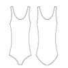 Bloch Dance Girls Tutu Scoop Front/Back Tank Leotard, White, Size 8-10 view 3