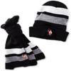 U.S. Polo Assn. Boys 2-7 Cuff Beanie and Scarf Set, Black, One Size view 1