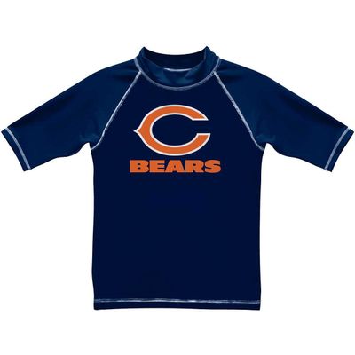 NFL Chicago Bears Boy's Licensed Rashguard Top, Blue, 6