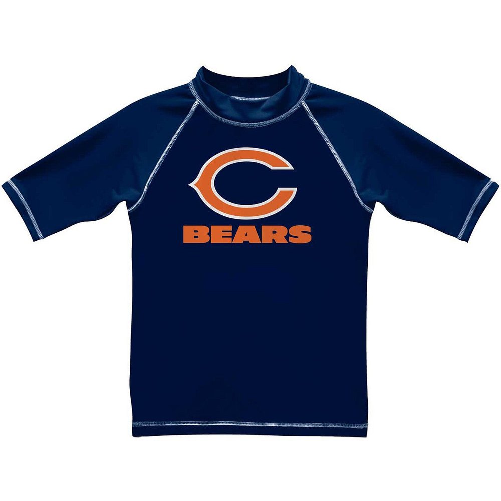NFL Chicago Bears Boy's Licensed Rashguard Top, Blue, 6