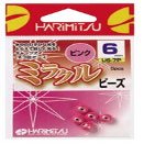 HARIMITSU US-7WP Miracle Beads, White/Pink, 0.2 inches (6 mm)