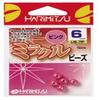 HARIMITSU US-7WP Miracle Beads, White/Pink, 0.2 inches (6 mm) view 1