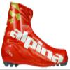 Alpina ECL Elite Series Cross-Country Nordic Classic Ski Boots, Red/Gold, 44 view 1
