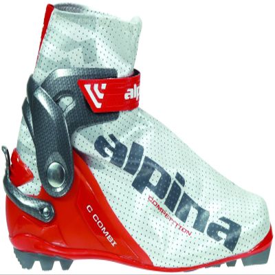 Alpina C Combi Competition Series Cross-Country Nordic Ski Boots, Pearl White, 37