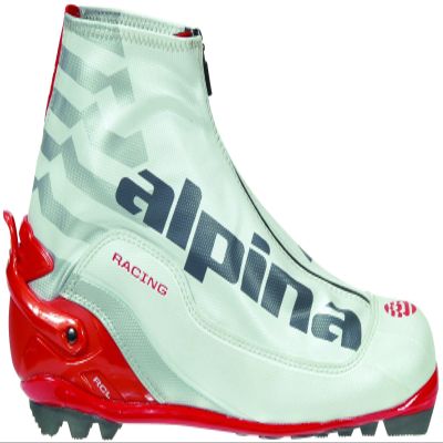 Alpina RCL Race Series Cross-Country Nordic Classic Ski Boots, Pearl White, 38