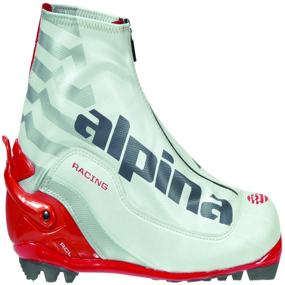 Alpina RCL Race Series Cross-Country Nordic Classic Ski Boots, Pearl White, 38