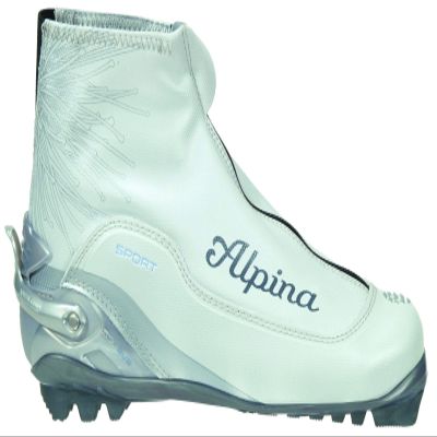 Alpina Women's SCL Eve Sport Series Cross-Country Nordic Classic Ski Boots, Pearl White, 35