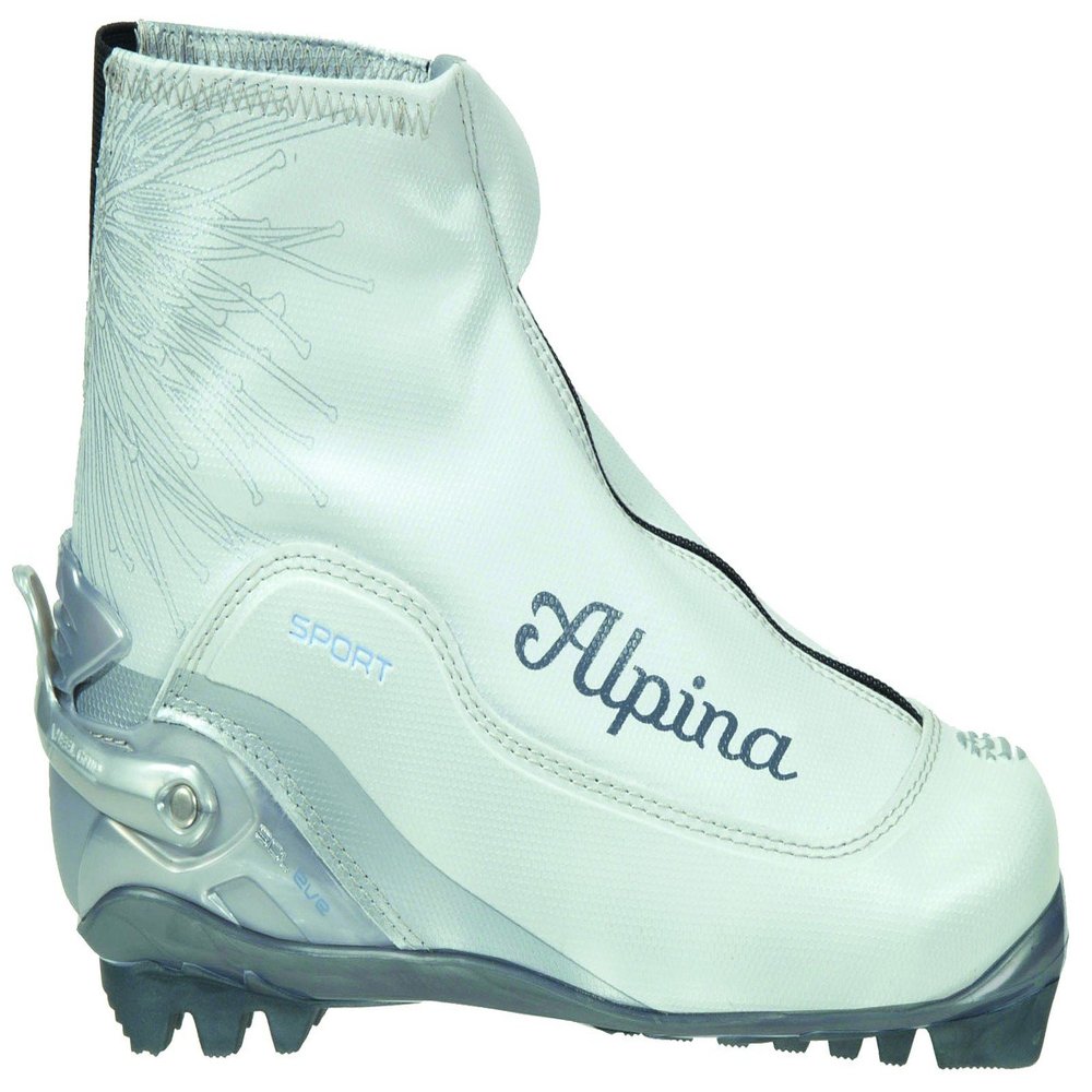 Alpina Women's SCL Eve Sport Series Cross-Country Nordic Classic Ski Boots, Pearl White, 35