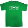 ESCAPEARTH EAT, SLEEP, KNUCKLES BRASS KNUCKLES IRISH GREEN T SHIRT (3x) view 1