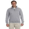 9.5 oz. 50/50 Super Sweats Fleece Quarter-Zip Pullover (4528) Oxford, XL view 2
