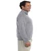 9.5 oz. 50/50 Super Sweats Fleece Quarter-Zip Pullover (4528) Oxford, XL view 4