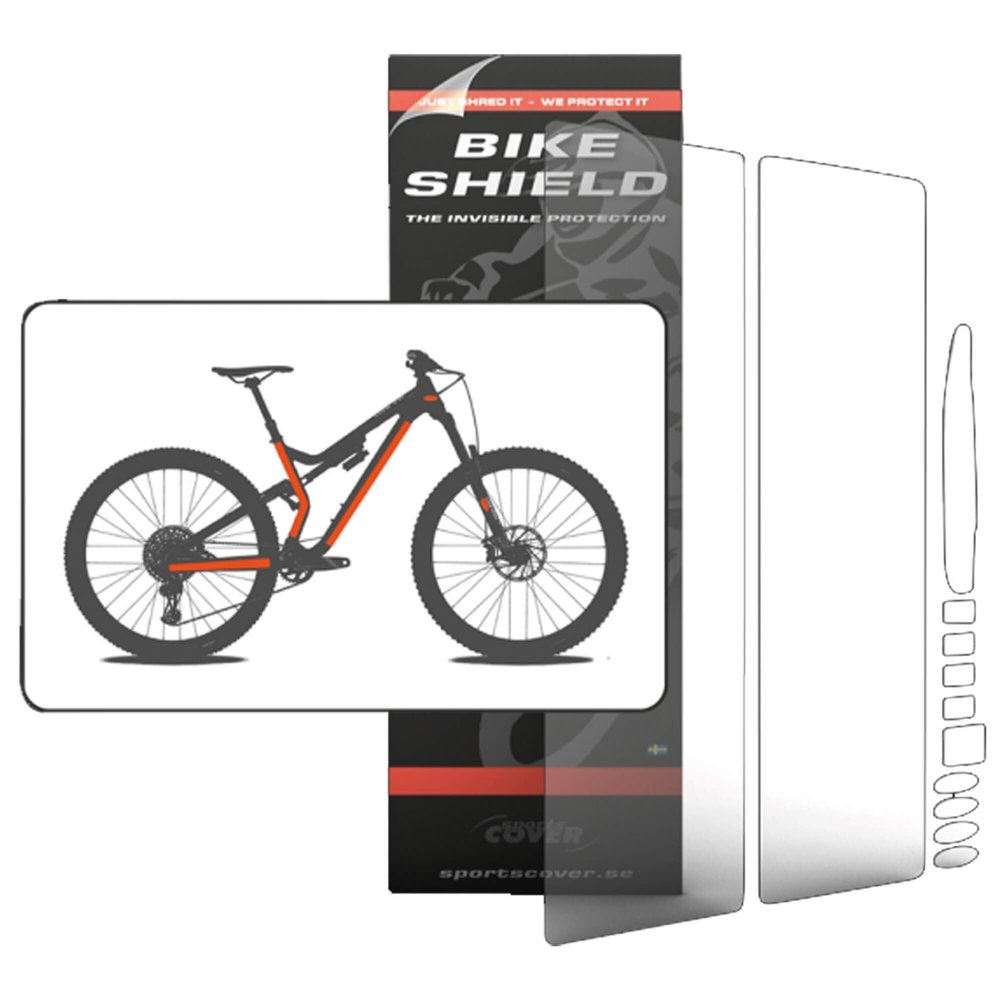 Bike Shield Full Pack Oversize Frame Protection, Transparent Gloss