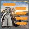 Guardian Bell Charity Love Freedom Gratitude Strength Faith Peace Good Luck Bell w/Keyring & Black Velvet Gift Bag | Motorcycle Bell | Lead-Free Pewter | Made in USA view 4