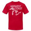 Spreadshirt Midwest Coast - Blue Men's Jersey T-Shirt, 3XL, red view 1