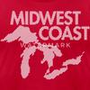 Spreadshirt Midwest Coast - Blue Men's Jersey T-Shirt, 3XL, red view 2