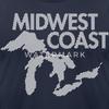 Spreadshirt Midwest Coast - Blue Men's Jersey T-Shirt, XL, Navy view 2