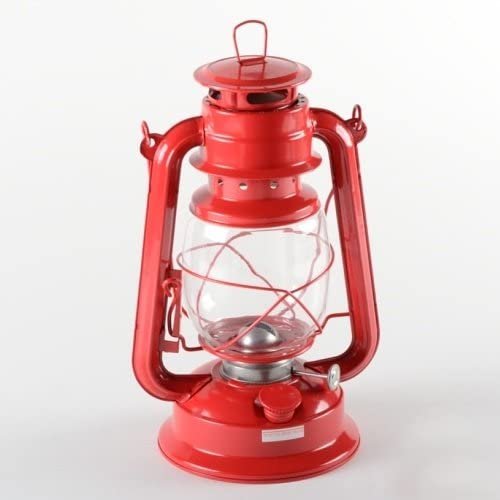 New 11" Hurricane Lantern Red Disaster Emergency Storm Oil Light Lamp