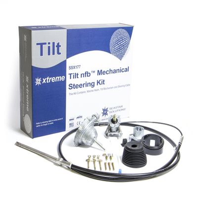 Dometic Seastar Xtreme NFB (No Feedback) Tilt Steering Kit with Single Cable, SSX17716, 16ft.