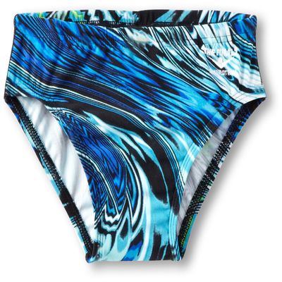 The Finals Men's Youth Airwhales Over Racer Swimsuit, Blue/Green, 22