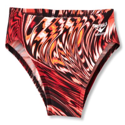 The Finals Boy's Youth Airwhales Print Racer, Red, Size 24