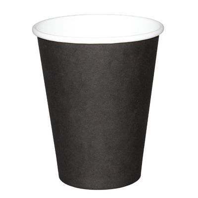 Black Single Wall Hot Cups Capacity: 12oz. Sleeve: 50.