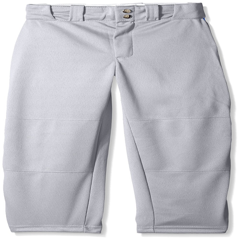Wilson Youth Classic Relaxed Fit Piped Baseball Pant, Grey/Royal, Small