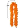 Vibrant Orange Feather Boa - 72" (1 Count) - Ultra Soft & Lightweight - Ideal for Halloween, Costumes, & Festive Occasions view 2