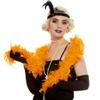 Vibrant Orange Feather Boa - 72" (1 Count) - Ultra Soft & Lightweight - Ideal for Halloween, Costumes, & Festive Occasions view 4