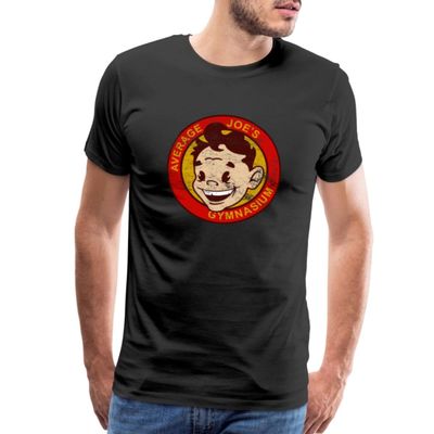 Spreadshirt Average Joe's Gymnasium Men's Premium T-Shirt, L, Black