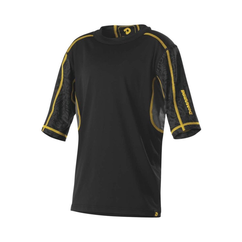 Demarini Youth Comotion Mid Sleeve T-Shirt, Black/Black Print, Large
