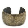 Avalaya Brushed Gun Metal 'Afrikana' Silhouette Cuff Bracelet - up to 18cm Length view 2