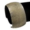 Avalaya Brushed Gun Metal 'Afrikana' Silhouette Cuff Bracelet - up to 18cm Length view 3