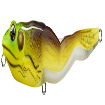 Koppers Frog Floating Walking Bait, 4-1/8-Inch, 5/8-Ounce, Green/Brown