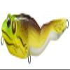 Koppers Frog Floating Walking Bait, 4-1/8-Inch, 5/8-Ounce, Green/Brown view 1