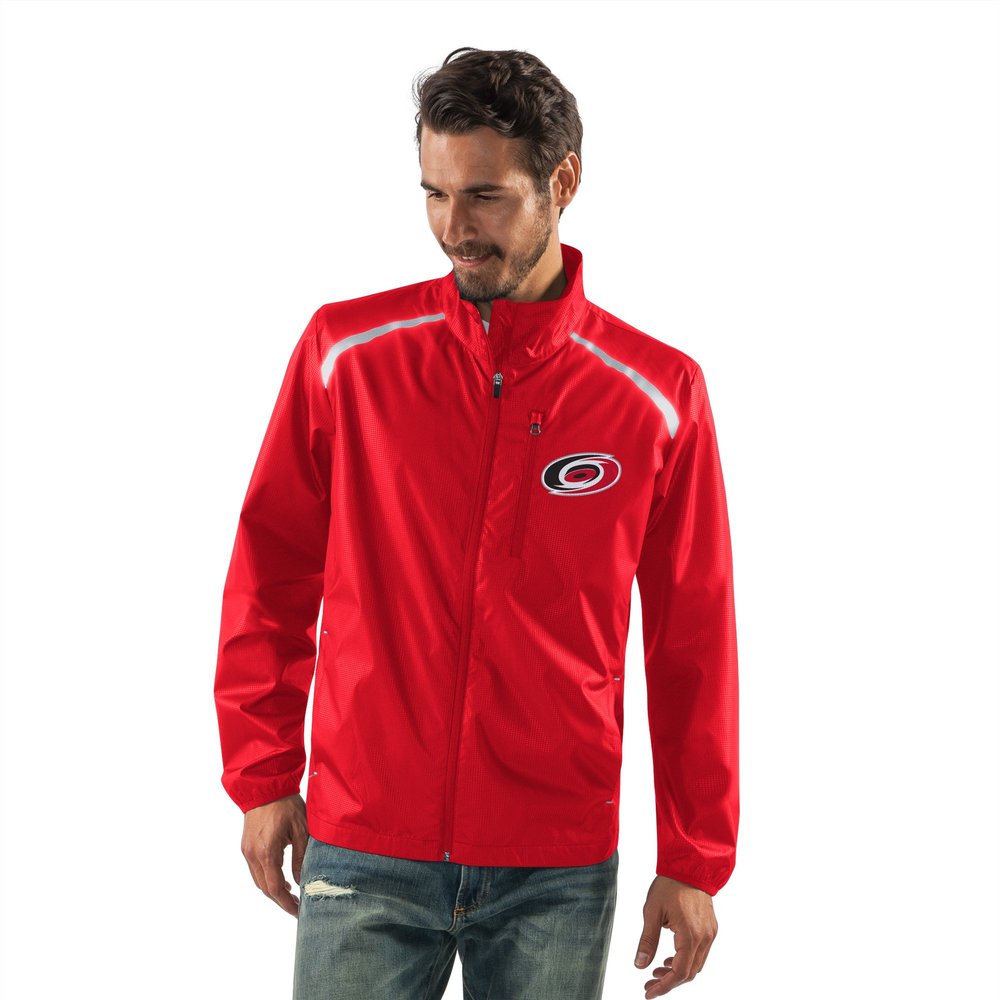 G-III Men's Storm Full Zip Packable Jacket, Red, X-Large