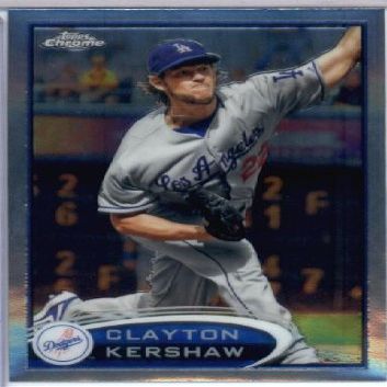 2012 Topps Chrome Baseball #112 Clayton Kershaw Los Angeles Dodgers