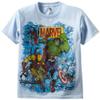 Marvel Big Boys' Comics T-Shirt, Light Blue, Medium view 1