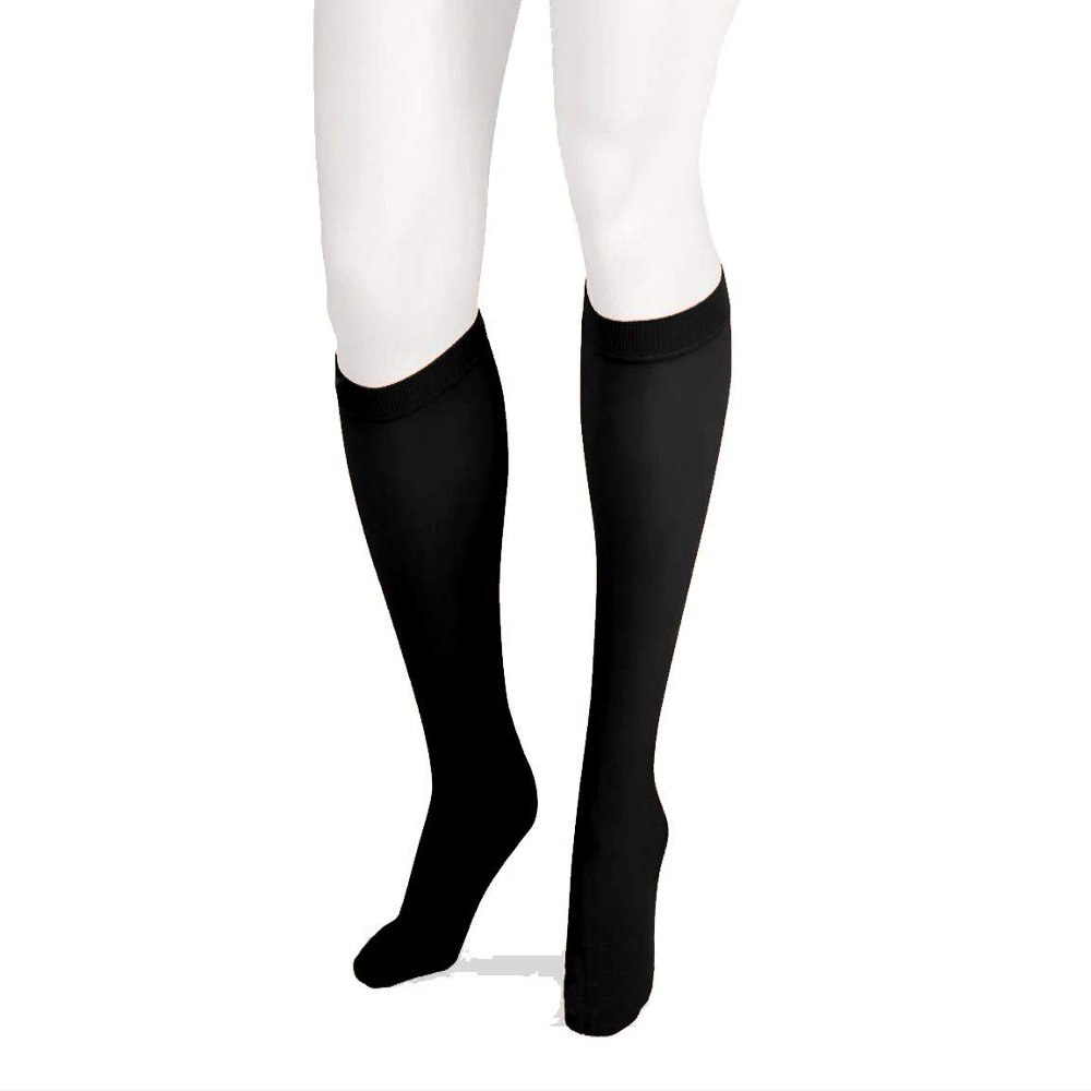 Juzo 4412 Basic 30-40 Closed Toe Knee High Compression Stockings Black III