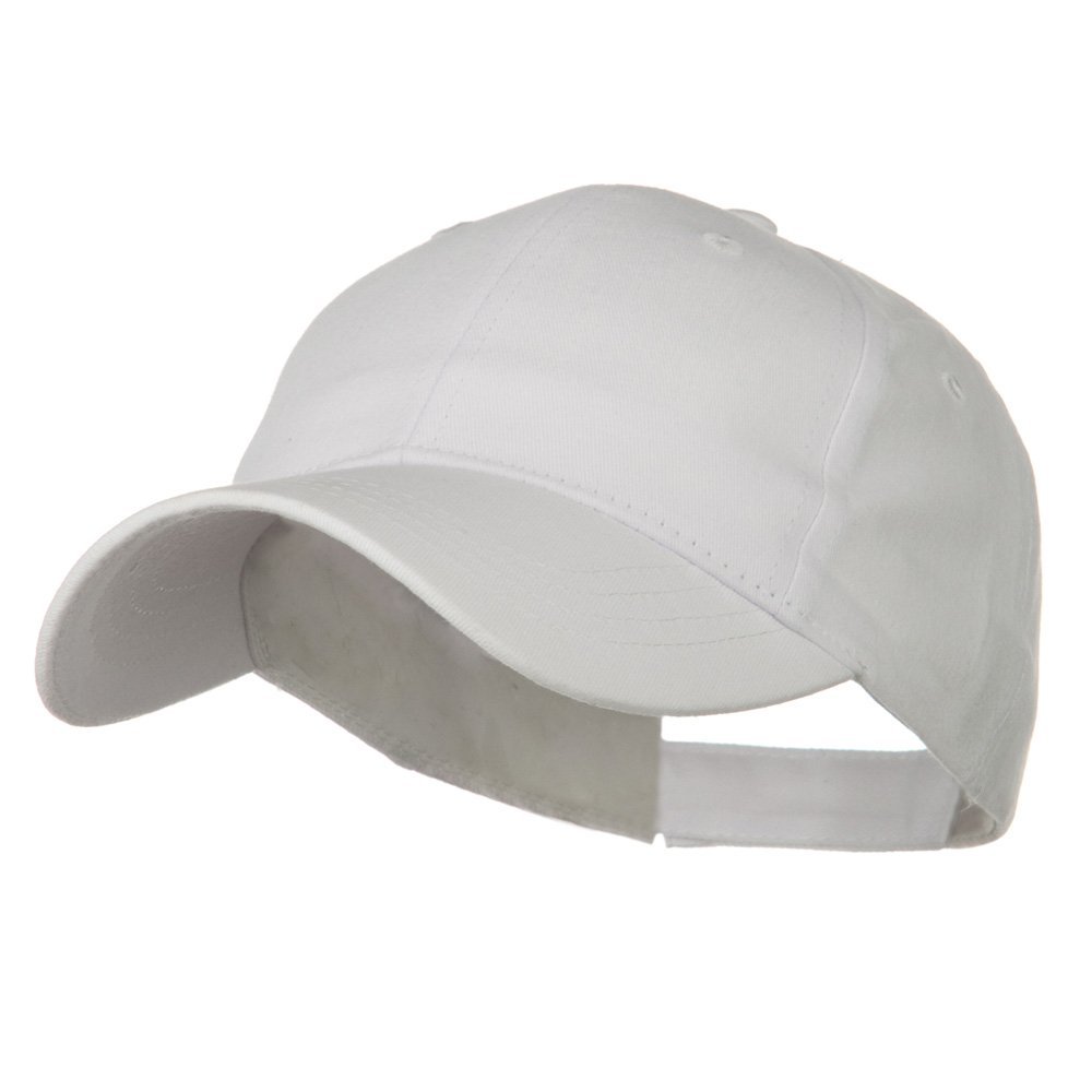 Youth Brushed Cotton Twill Low Profile Cap - White OSFM