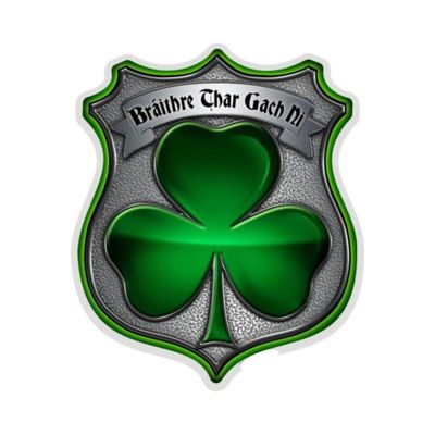 Law Enforcement Decals, Show Your Pride with Our Policeman's Brotherhood Irish Patriotic Decals, Perfect for Your Kitchen, Car, Wall or Bike, Gifts for Law Enforcement (12IN)