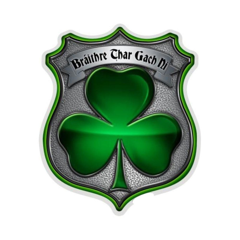 Law Enforcement Decals, Show Your Pride with Our Policeman's Brotherhood Irish Patriotic Decals, Perfect for Your Kitchen, Car, Wall or Bike, Gifts for Law Enforcement (12IN)