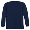 A4 Youth Cooling Performance Crew Long Sleeve T-Shirt, Navy, Medium view 2