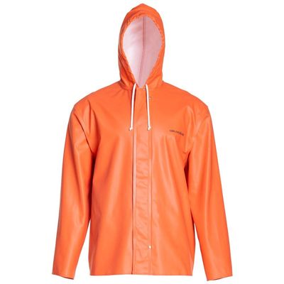 Grundns Men's Clipper 82 Hooded Fishing Jacket, Orange - X-Small
