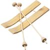 Creativ Ski with Sticks, size 11x3,8 cm, pine, 3 pair