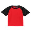 Kanu Surf Boys' Short Sleeve UPF 50+ Rashguard Swim Shirt, Contrast Red, 5T view 1