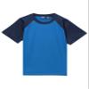 Kanu Surf Boys' Short Sleeve UPF 50+ Rashguard Swim Shirt, Contrast Royal, 2T view 1
